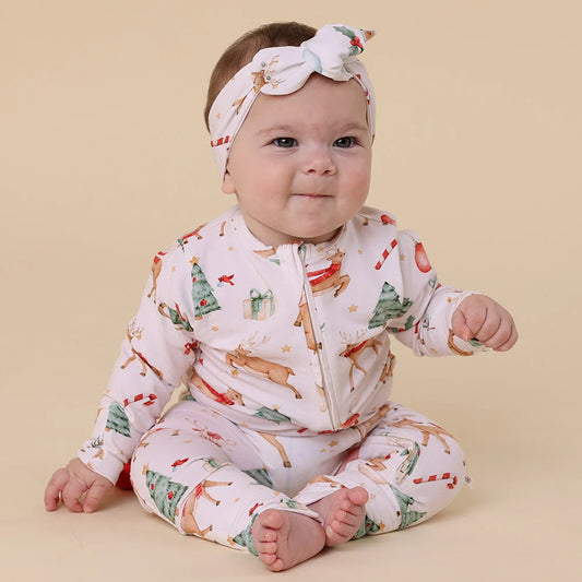 Prancer & Friends Organic Snugglesuit Convertible Romper