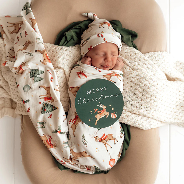 Prancer & Friends Reversible Single Milestone Card