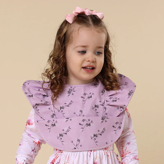 Coral Frill Snuggle Bib