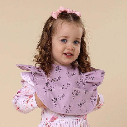 Coral Frill Snuggle Bib