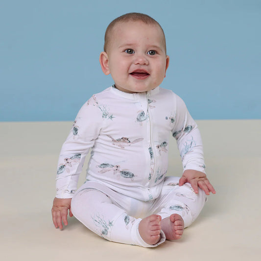 Turtle Organic Snugglesuit Convertible Romper