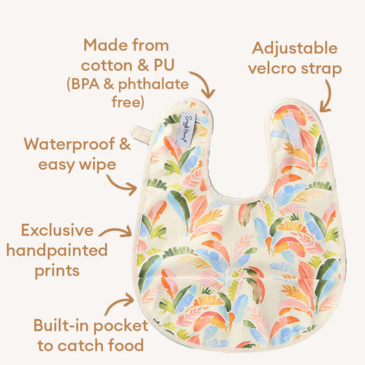 Summer Palm Snuggle Bib
