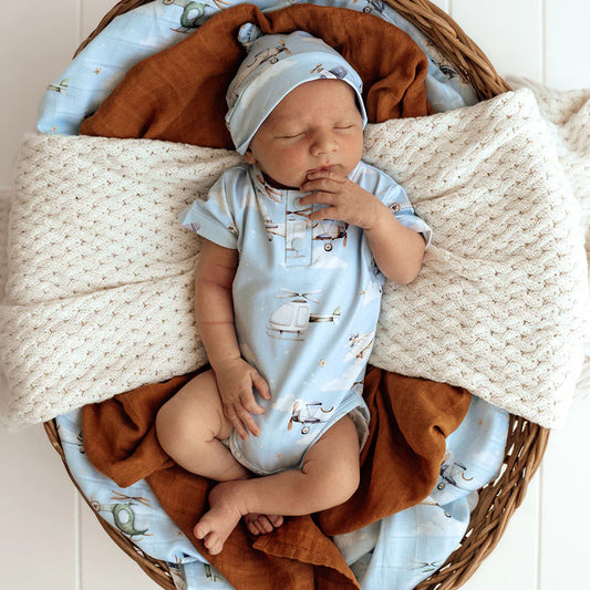 Taking Flight Short Sleeve Organic Bodysuit