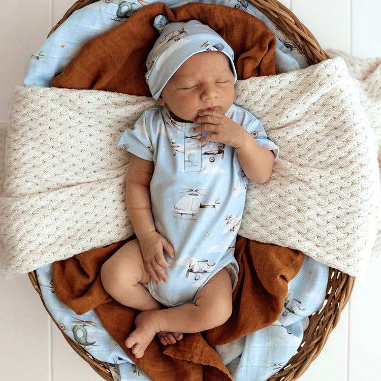 Taking Flight Short Sleeve Organic Bodysuit