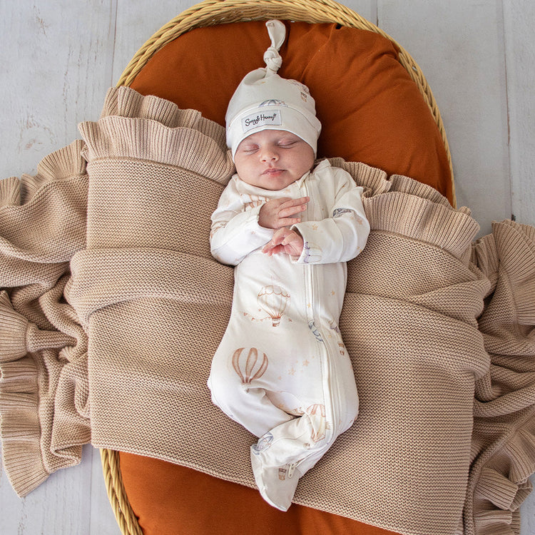 Up & Away Organic Snuggle Sleepsuit Zip Footie