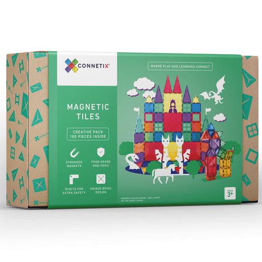Connetix Tiles 100 piece Rainbow Creative Pack