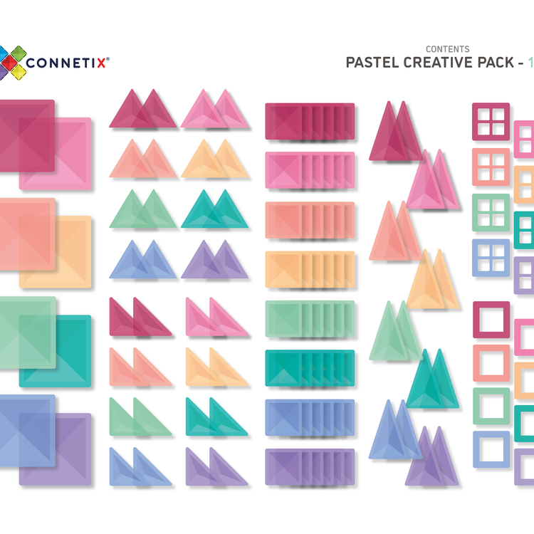 Connetix Tiles 120 piece Pastel Creative Pack