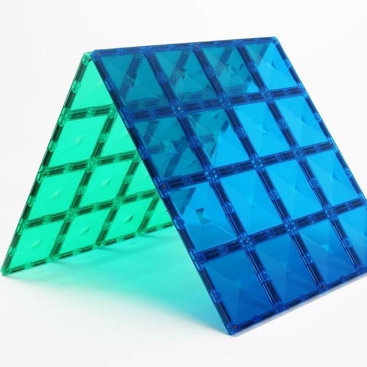 Connetix Tiles 2 piece Rainbow Base Plate Pack