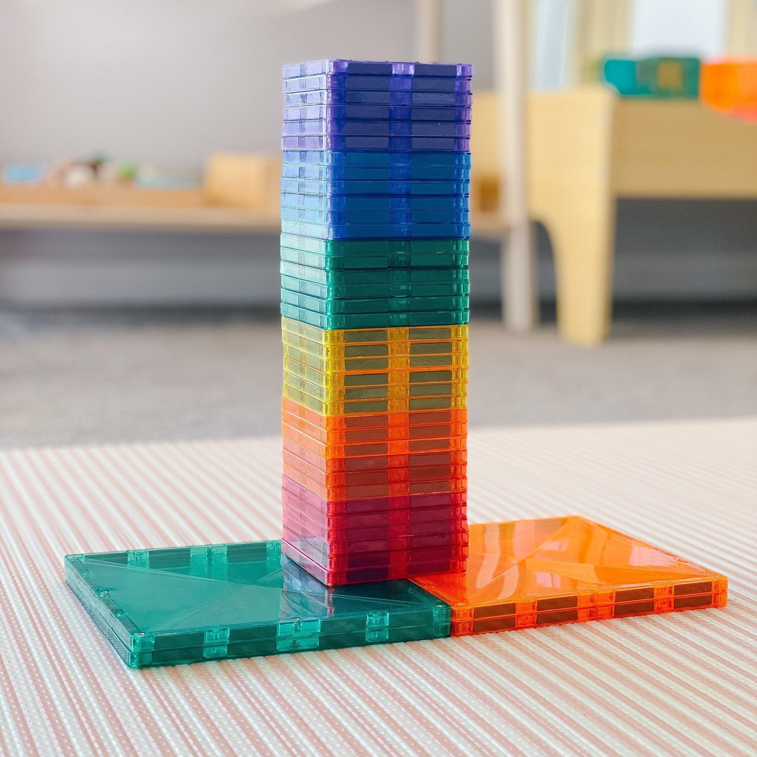 Connetix Tiles 40 piece Rainbow Expansion Pack