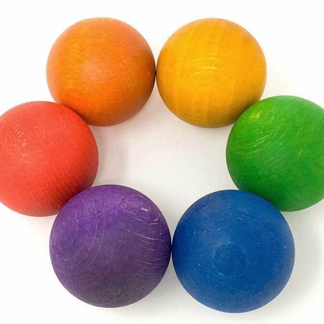 Grapat 6 Rainbow Coloured Balls